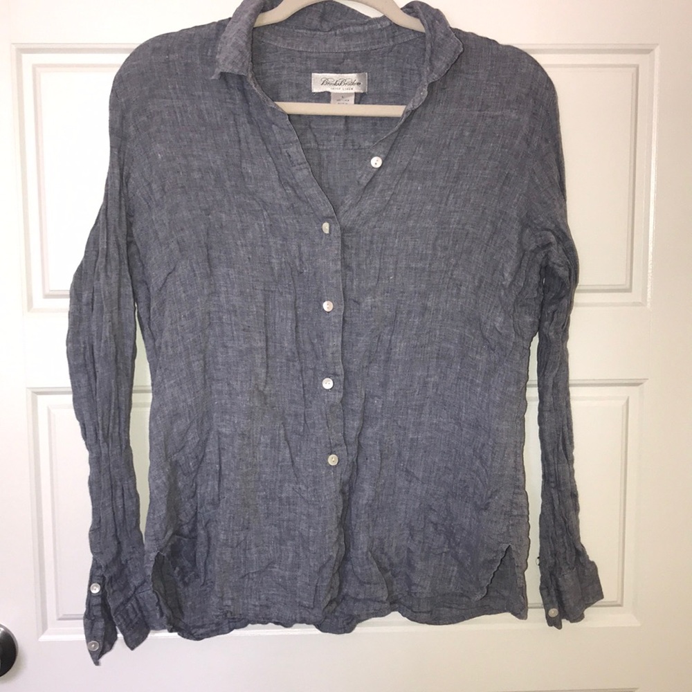 Brooks Brother Irish Linen size L Button Down